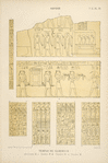 Abydos. Temple de Ramses II. a.b. Chambre D; c. Chambre P; d. Chambre G; e. Chambre H.