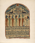 Wooden tablet found in a tomb at Thebes. Discovered by the Earl of BElmore, 1818.