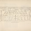 Stone tablet found in a tomb at Thebes. Discovered by the Earl of Belmore, 1818. Height of the original 1 ft. 8 in., Breadth 4 ft. 2 in.