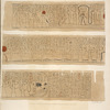 Papirus [i.e. papyrus] found by the Earl of Belmore at Thebes. 1818.