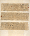 Papirus [i.e. papyrus] found by the Earl of Belmore at Thebes. 1818.