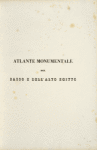 Atlante monumentale del basso e dell' alto Egitto