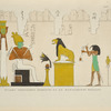Quadro geroglifico estratto da un manoscritto egiziano.