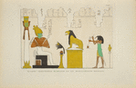 Quadro geroglifico estratto da un manoscritto egiziano.