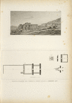 Veduta e pianta dei templi a Tebe vicino a Medinet-Abu.