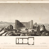 Plan et vue d'un temple Graeco-Roman, situé à Douch el Qala'h, à trois lieues au sud de Beyrys.