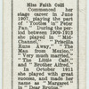 Miss Faith Celli.