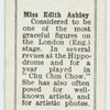 Miss Edith Ashley.