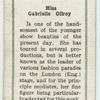 Miss Gabrielle Gilroy.
