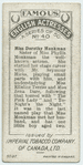 Miss Dorothy Monkman.