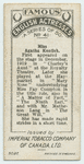 Miss Agatha Kentish.