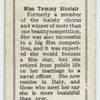 Miss Tommy Sinclair.