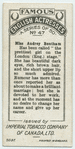 Miss Audrey Bentham.