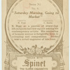 "Saturday Morning, Going to Market".