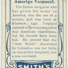 Amerigo Vespucci.
