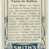 Vasco de Balboa.