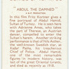 Abdul the damned [Fritz Korner and Adrienne Ames]