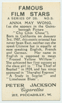 Anna May Wong.