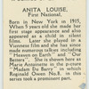 Anita Louise.