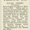 Sylvia Sydney.