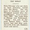 Fay Wray.