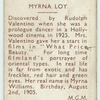 Myrna Loy.
