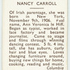 Nancy Carroll.