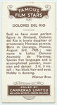 Dolores del Rio.