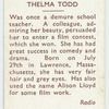 Thelma Todd.