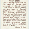 Anna Sten.