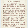 Kay Francis.