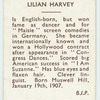 Lilian Harvey.
