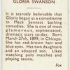 Gloria Swanson.
