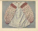 Woman's blouse, ornamented with small cotton crosses, Kobolya Polyana.