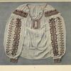 Old type of woman's blouse, ornamented with cotton crosses, Poroškovo.