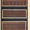 a-c) Shoulders of women's blouses embroidered with wool, Kobolya Polyana