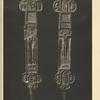 a-b) Portion of a wooden carved altar cross from the Hucul area (17th century) showing both sides. From the collection of "Prosvita" in Užhorod