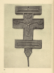 A wooden carved Hucul cross dated 1758 (Jasina).