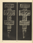 a-b) Wooden carved Hucul cross, showing both sides (Sokolivki)