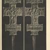 a-b) Wooden carved Hucul cross, dated 1827, showing both sides, collection of the Náprstkovo Museum in Prague