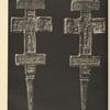 a-b) Wooden carved Hucul cross (18th century) showing both sides. Collection of "Prosvita" in Užhorod