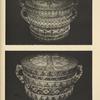 a-b) Plates for Easter cakes, decorated with burnt-in ornamentation, Kossovska Polyana.