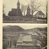 a) Wooden church with belfry, Krainikovo; b) Wooden church, Sola