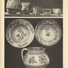 a-e) Pottery from Khust by unknown makers; f-h) Plates and pot made by Janoš Profesur, Sevlyuš