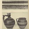 a) Embroidery from woman's skirt, Prislop; b-c) Jug and pot made by Vasiliy Lenoviè, Khust