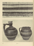 a) Embroidery from woman's skirt, Prislop; b-c) Jug and pot made by Vasiliy Lenoviè, Khust