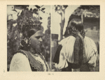 a) Bride's head-dress, Iza; b) Dressing of girl's hair, Košelevo