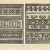 a-b) Embroidered sleeves of women's blouses, Poroškovo; c-d) Embroidery of cuffs of shirts in the form of crosses, Golubinoye; e) Id., Poroškovo