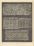 Sleeves of women's  blouses embroidered with crosses: a) Stužice, b) Lyuta, c) Bystra Vrkhovina, d) Lyuta.