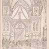 Vue de la galerie et due grand portique que décorait la façade de l'Église de Notre-Dame.
